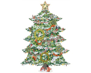 Snowy Fir Tree - Vine Cut