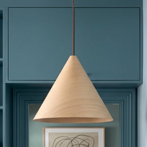 Regular Dablam pendant in natural wood