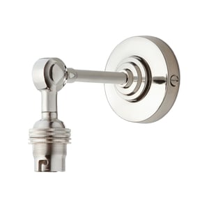 Mini elbow wall fitting in chrome
