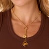 Gold Plated Drop Pendant Necklace