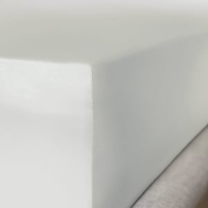 Oyster Grey Pure Silk Fitted Sheet - UK Emperor | Euro Super King (35cm Deep)