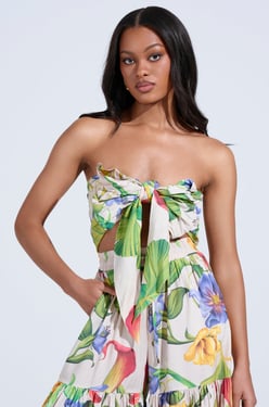 AKIRA Into The Garden Floral Blouse | Size Large/XL
