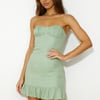 Brunch Party Mini Dress Sage