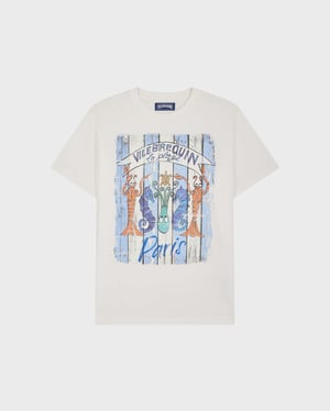 Vilebrequin - Men Cotton T-shirt Paris Plage - Tee Shirt - Portisol - White - Size XXXL