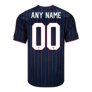 Men's Nike USWNT 2025 Personalized Heartbeat Away Match Jersey / 2X