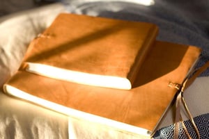 nkuku Rustic Leather Photo Album | Gifting | Large | Tanned
