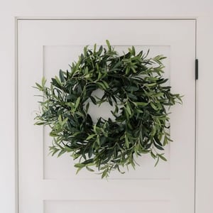 24" Artificial Olive Leaf Wreath