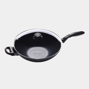 HD Nonstick Wok with Glass Lid - Induction - 11.8"