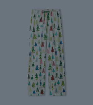 Women's Christmas Trees Cotton Pajama Pants