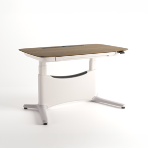 COLAMY LumiDesk All-in-1 Electric Height Adjustable Desk - 47.2"x 27.6"-Pre Order / Walnut-White / VENEER
