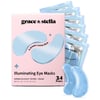 illuminating blue eye masks - 24-pairs