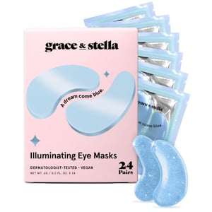 illuminating blue eye masks - 24-pairs