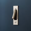 Niche wall light in antique silver