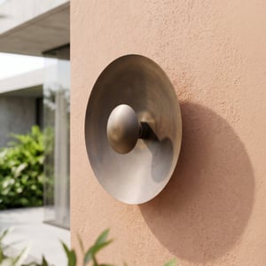 Mykolas IP54 wall light in bronze