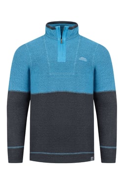 Weird Fish Kielder 1/4 Zip Limited Edition Macaroni Sweatshirt Pacific Blue Size XL