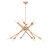 Cobra Large Natural Brass Chandelier