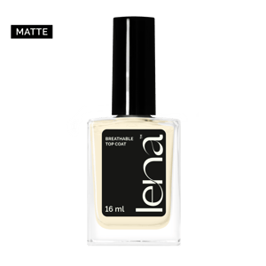 LENA Breathable & Water-Permeable Halal Nail Polish - Matte Breathable Top Coat