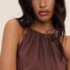 Brown Halterneck Alessia Mini Dress