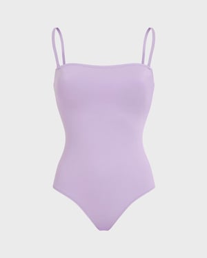 Vilebrequin - Women Bustier One-piece Swimsuit Solid - Swimwear - Facette - Purple - Size XL