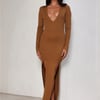 Opulence Maxi Dress Camel