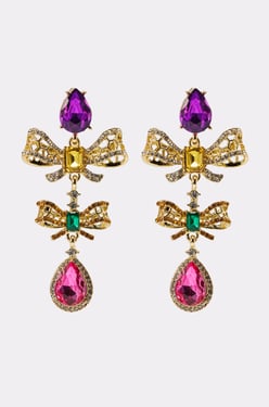 AKIRA Luxe Bow Earrings