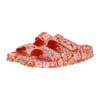 Weird Fish Appledore Printed Pool Sliders Tango Red Size 3