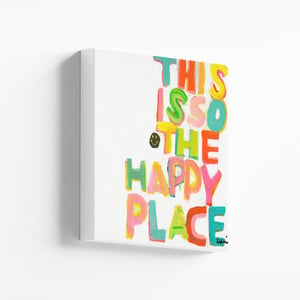 This Is So My Happy Face Mini Canvas