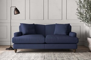 nkuku Deni Sofa | Make To Order | Medium | Recycled Cotton Navy