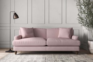 nkuku Deni Large Sofa | Make To Order | Recycled Cotton Lavender | No Colour