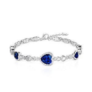 Jeulia Vintage Halo Heart Bracelet