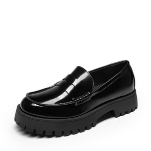 DREAM PAIRS Women s Chunky Platform Classic Loafer