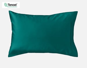 QE Home 500TC Eucalyptus Luxe TENCEL™ Lyocell Sheet Set Pillowcases in Dragonfly Green (Set of 2), King