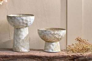nkuku Anjuna Reactive Glaze Bowl | Decorative Accessories | Small | White