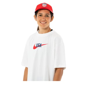 Women's Nike USA Swoosh White Tee / XL