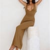 Winnie Halter Maxi Dress Brown