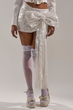 AKIRA Shining Down On You Sequin Mini Skirt | Size 1X
