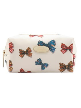 Cosmetic Bag Vintage Bows - Cream
