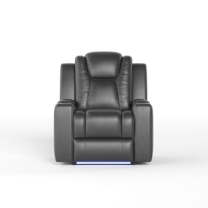COLAMY SERENO Full-Power Adjustable Recliner Sofa - Black