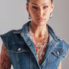 AKIRA Cross Me Clear Necklace