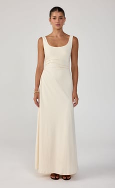 Koa Maxi Dress (Oat) - US 4