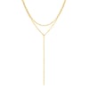 Layered Y Necklace Gold