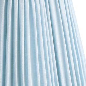 30cm scalloped Straight empire shade in blue sky linen