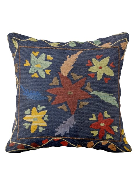 Suzani Hand Embroidered Cushion Cover - 45 x 45 cm