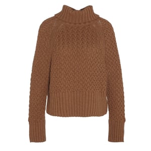 Barbour Womens Malton Knitted Jumper Old Gold