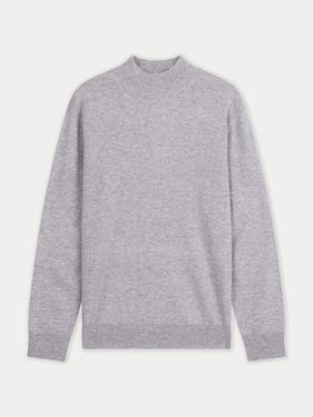 Timeless Mock Neck Cashmere Sweater - 2XL / high rise / MK0315-1299/0000