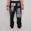 Multi-Patch Jogger Pants in Black
