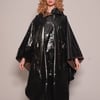 Black Vinyl Poncho