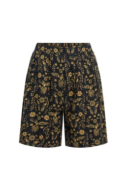 Weird Fish Aloha Linen Rich Printed Shorts Ink Size 20