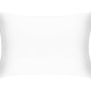 Brilliant White Pure Silk Pillowcase - Standard / Without
