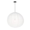 Ringo Small White Round Paper Pendant